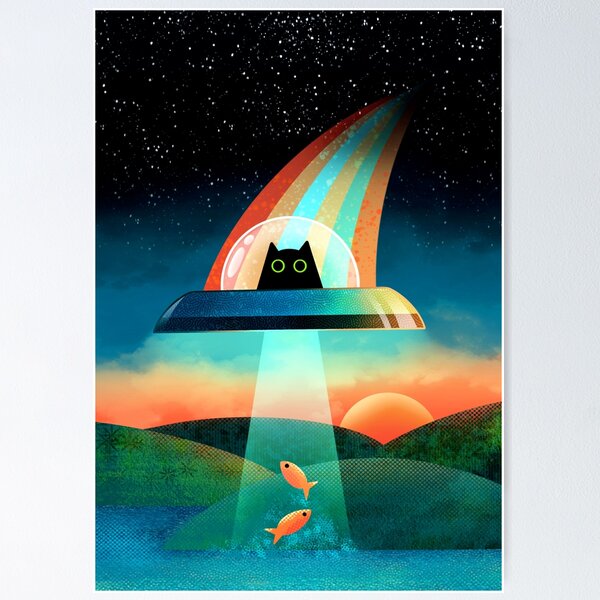 The Purrfect Alien  Poster RB0901 product Offical galaxy Merch