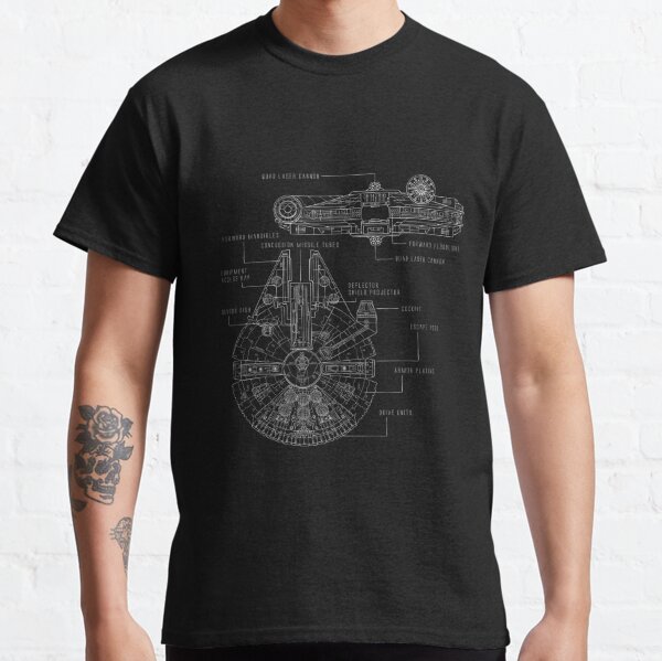 Ship Schematics Classic T-Shirt RB0901 product Offical galaxy Merch